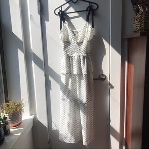 NWT pleated polka dot dress